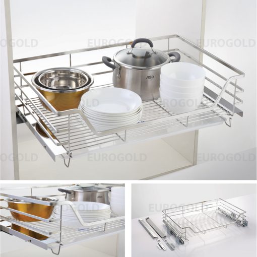 Giá xoong nồi inox 304 gắn cánh âm tủ EP80B (EPD6280VX) – Eurogold