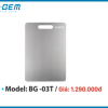 Thớt Inox304 BG-03T Cao Cấp Siêu Bền Chống Gỉ, Kháng Khuẩn B-Gem