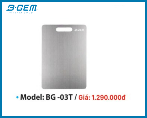 Thớt Inox304 BG-03T Cao Cấp Siêu Bền Chống Gỉ, Kháng Khuẩn B-Gem