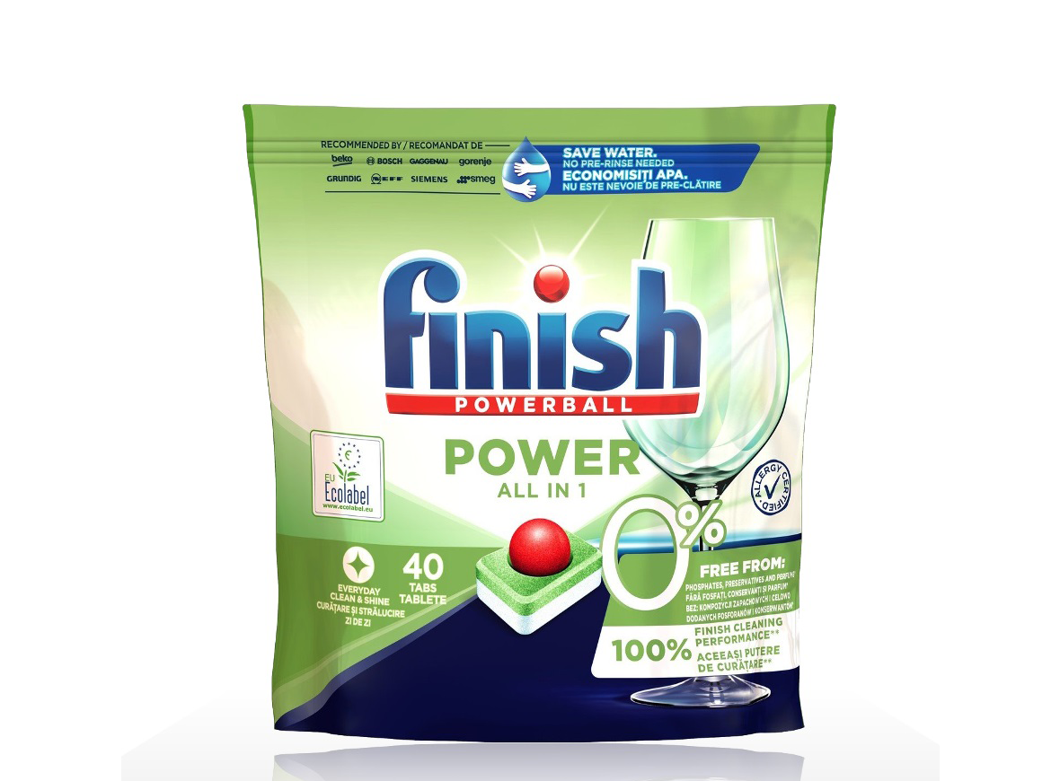 Túi viên rửa chén bát All in one Finish POWERBALL 40V