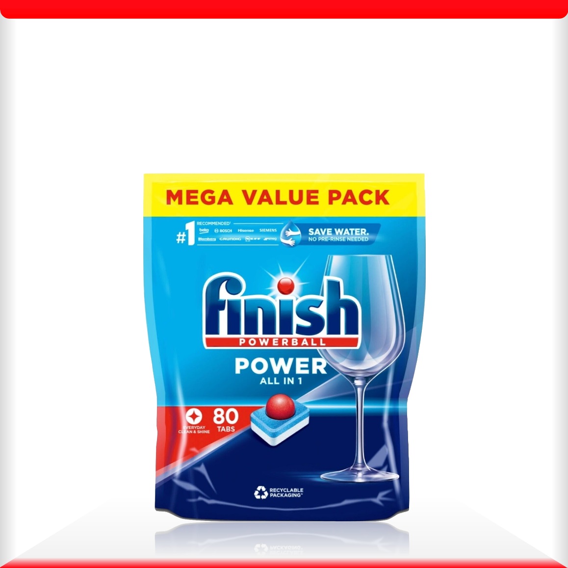 Viên rửa bát Finish Power All in one 80 viên