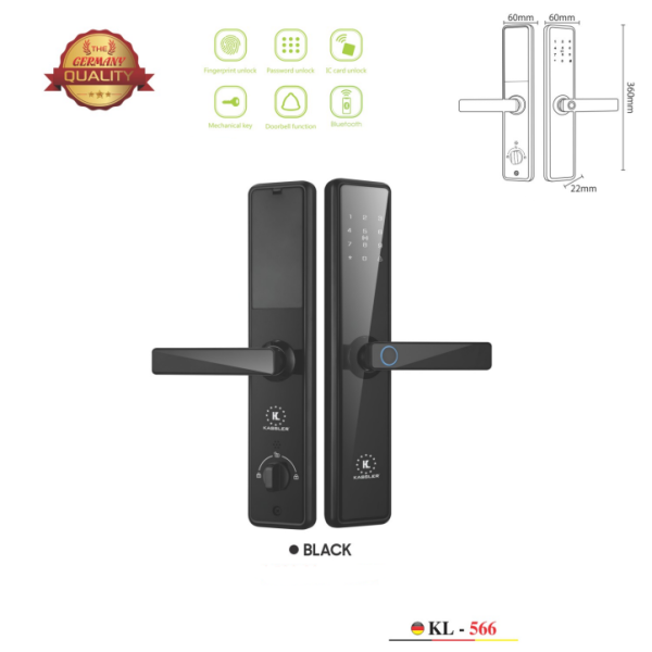 Khóa cửa thông minh Kassler KL-566 BLACK