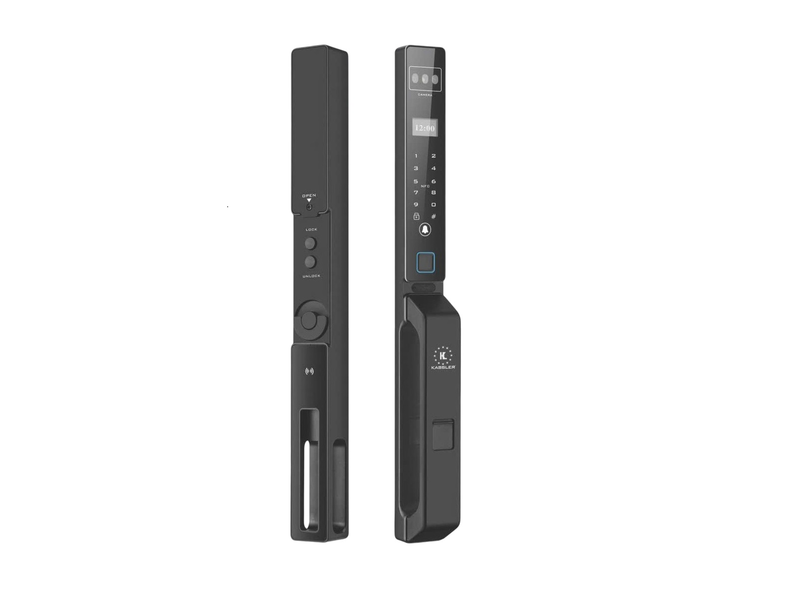 Khóa cửa nhôm Kassler KL599 CNC VF BLACK