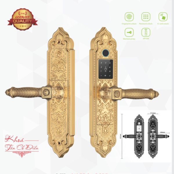 Khóa vân tay đại sảnh Kassler KL-919 Pro Gold