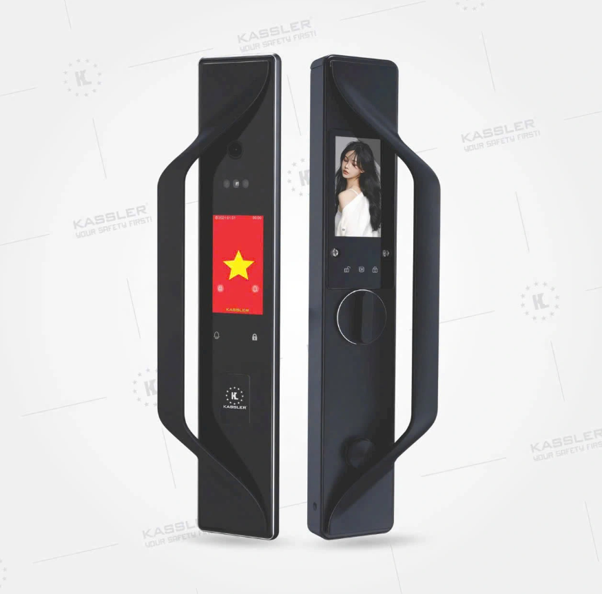 Khóa cửa điện tử Kassler KL-82T Black Face Id, App wifi