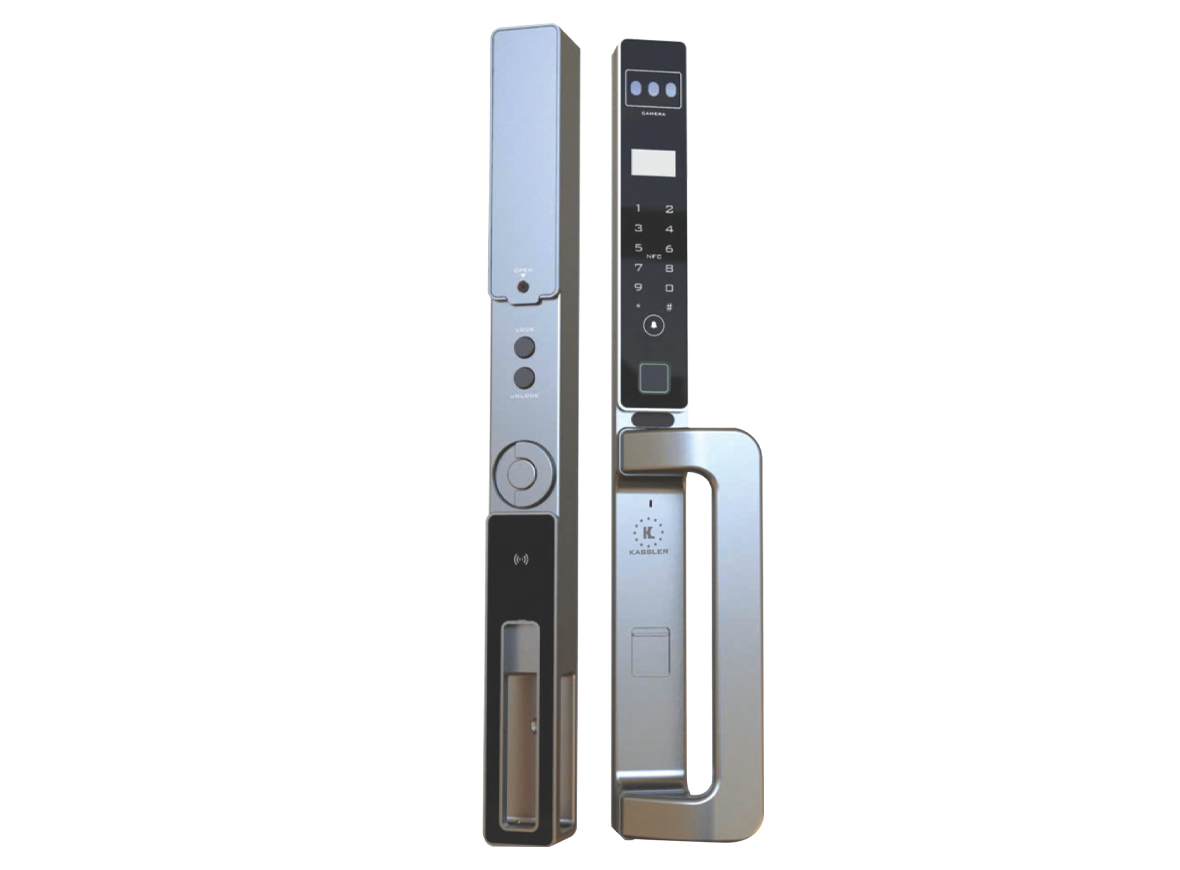 Khóa vân tay cửa nhôm Kassler KL599 CNC-01 GREY