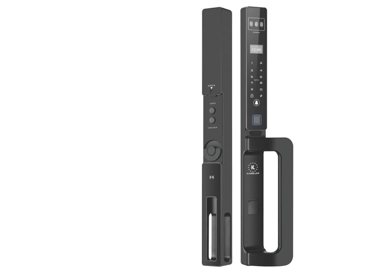 Khóa vân tay cửa nhôm Kassler KL599 CNC-01 BLACK