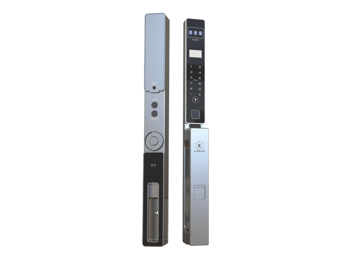 Khóa vân tay cửa nhôm Kassler KL599 CNC-02 GREY