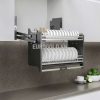 Giá bát đĩa nâng hạ inox 304 khung màu ghi EVI170G (EVI970G) – Eurogold