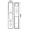 Khóa cửa gỗ Kassler KL-809 CNC COPPER