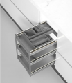 Giá dao thớt chai lo màu xám phủ NANO 5 lớp Fulco FCB05