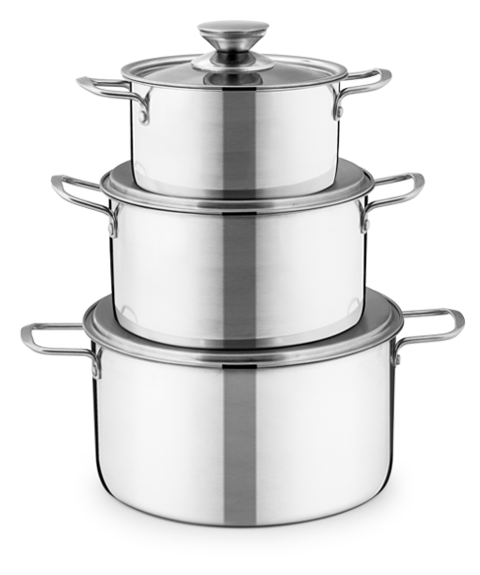 BỘ NỒI INOX 1 ĐÁY SUNHOUSE SH114 - 1