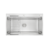 Chậu rửa bát 1 hố chống xước Konox Workstation Sink KN8048TS Dekor