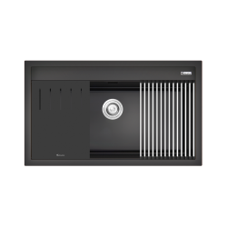 Chậu rửa bát đá Konox Granite Sink Terra 790S Black
