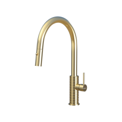 Vòi rửa bát dây rút Konox Venice Gun Metal