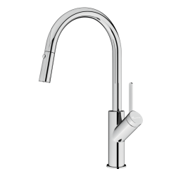 Vòi rửa bát dây rút Konox Volta Nickel
