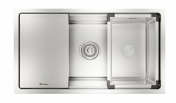 vòi rửa bát rút dây Konox Curva Chrome