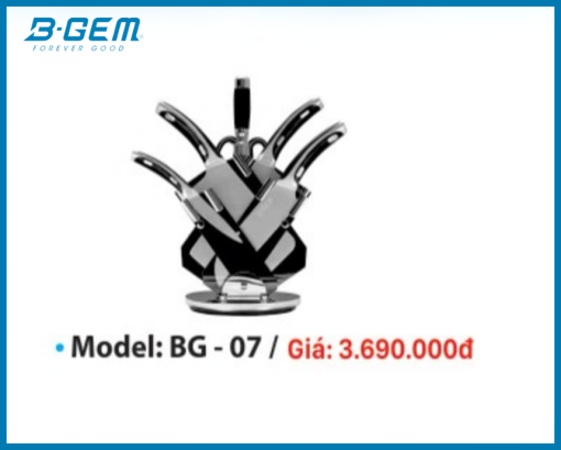 Bộ Dao Kéo Nhà Bếp BG-07 B-Gem 7 Món Thép Chống Gỉ Cao Cấp