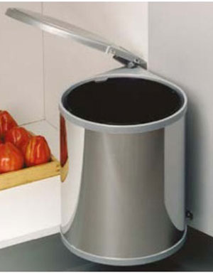 Thùng rác đơn inox 13L Hafele 502.10.000