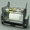 Bộ rổ úp chén dĩa nâng hạ lưới tròn LENTO R700mm mạ chrome Cucina 504.76.205