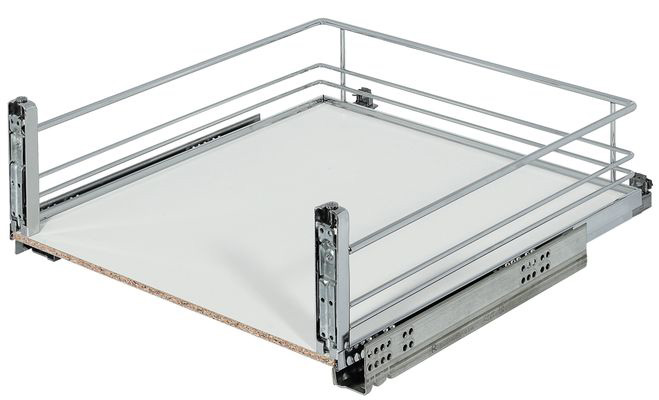 Rổ kéo đựng xoong nồi gắn với cửa tủ R450mm Hafele 540.24.504