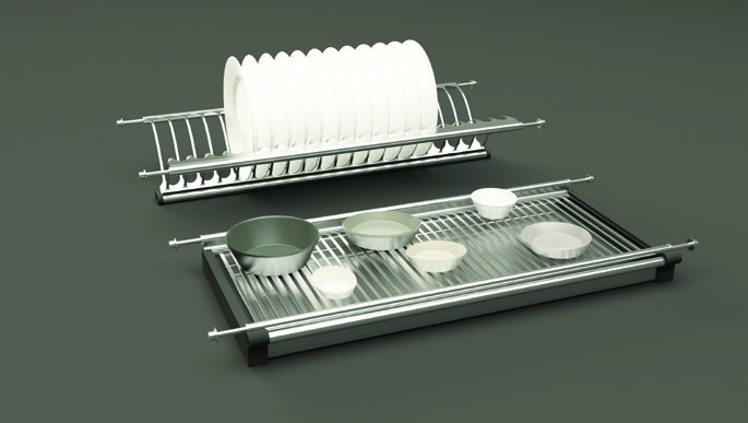 Bộ giá úp chén dĩa không có khung PRESTO cho tủ R800mm Cucina 544.40.027