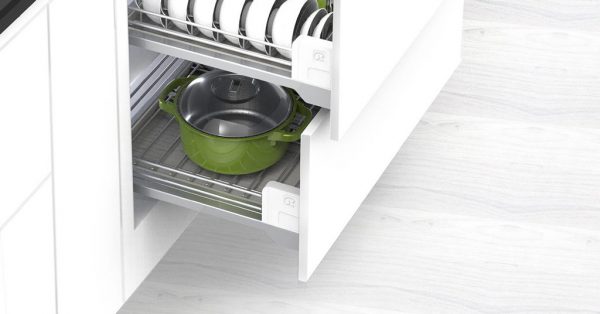 Rổ kéo úp xoong nồi diningAGENT R900mm Hafele 545.14.939