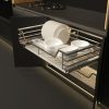 Bộ rổ úp chén dĩa kèm ống đựng đũa CAPPELLA cho tủ R900mm inox 304 Cucina 549.08.148