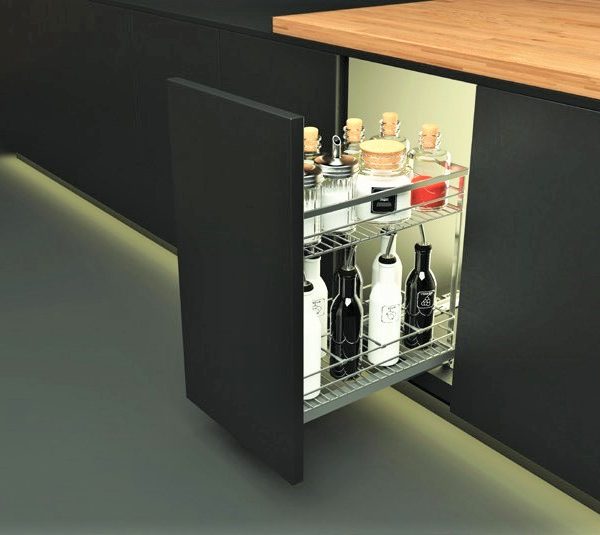 Bộ rổ gia vị SONATA cho tủ R200mm inox 304 Cucina 549.20.031