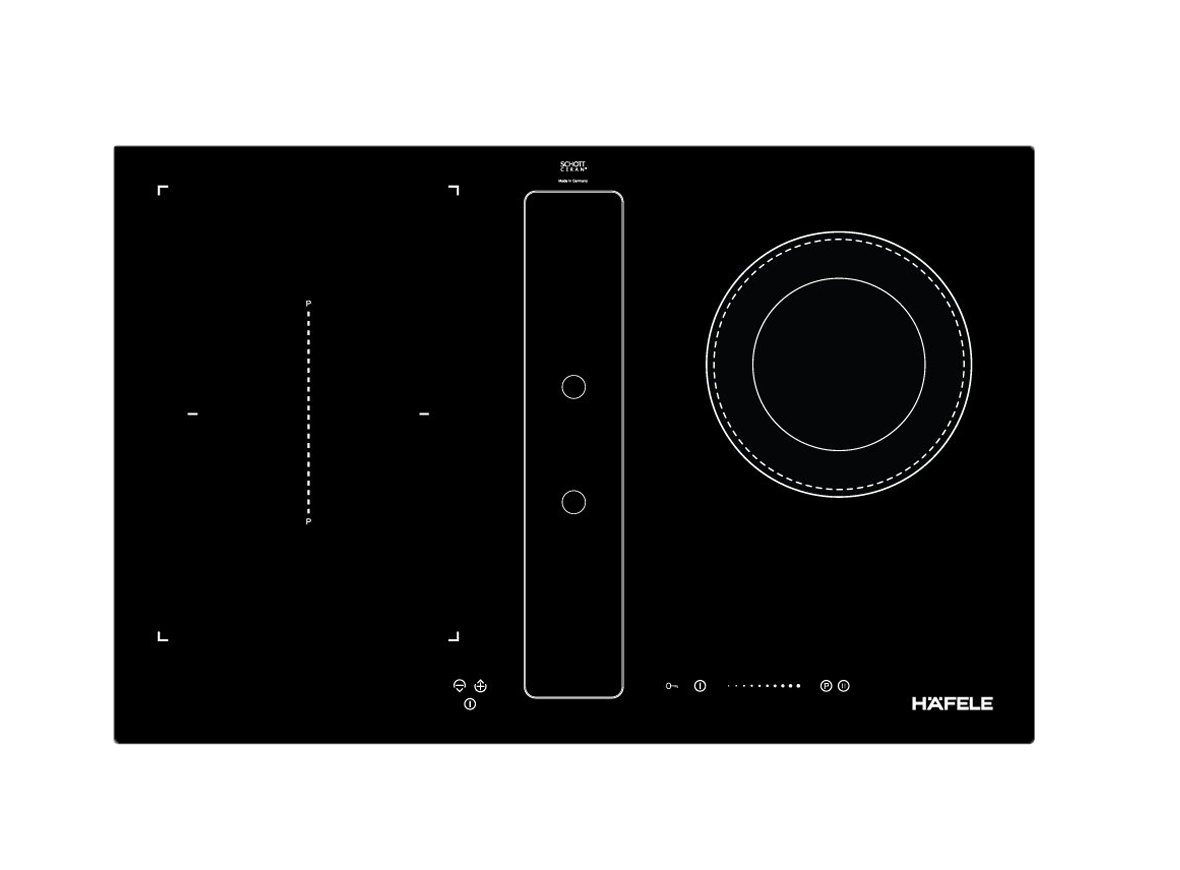 Bếp từ kết hợp điện kèm máy hút mùi Hafele HC-IHH80A (539.66.698)