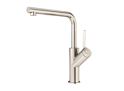 Vòi rửa bát rút dây Konox Artan Nickel