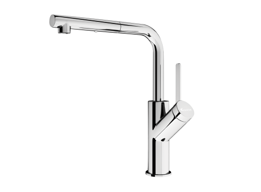 Vòi rửa bát rút dây Konox Artan Chrome