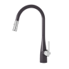 Vòi rửa bát rút dây Konox Curva Black