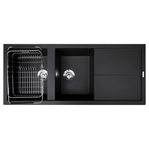 Chậu rửa bát đá Konox Granite sink Livello 1160 Black