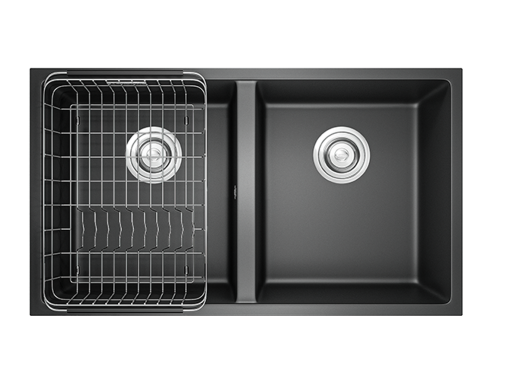 Chậu rửa bát Konox Granite Sink Veloci 760D Black