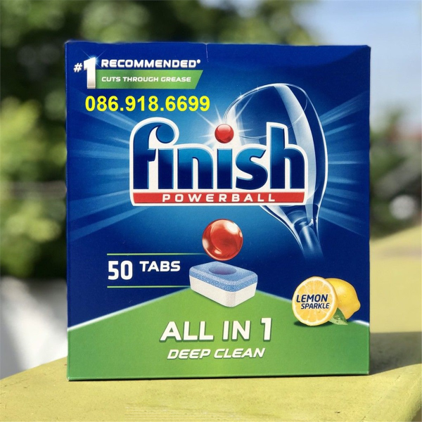 Viên rửa bát Finish All In One 50 viên - 6 chức năng