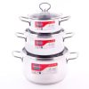BỘ NỒI INOX 3 ĐÁY QUAI ĐŨA CAO CẤP SH888 - 1