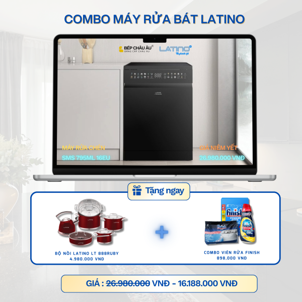Máy Rửa Bát Latino SMS 795ML 16EU – BG SALE 40%