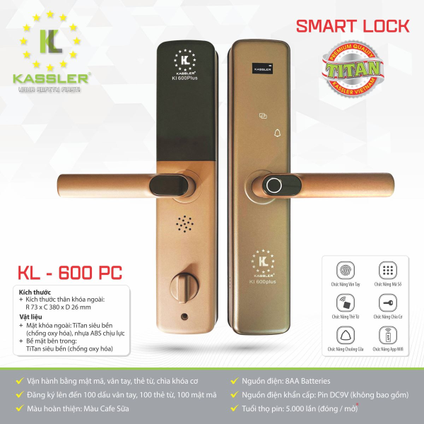 Khóa vân tay Kassler KL-600 PC