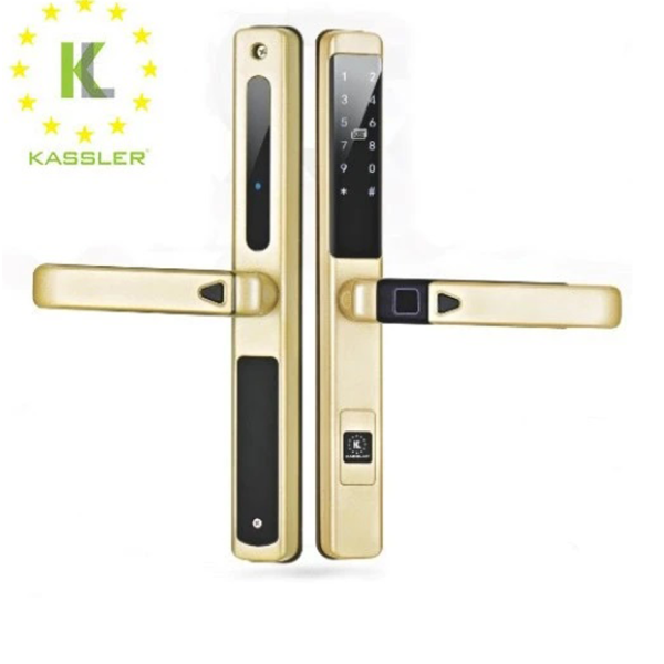 Khóa cửa nhôm Kassler KL-599 SLIDE CHAMPAGNE