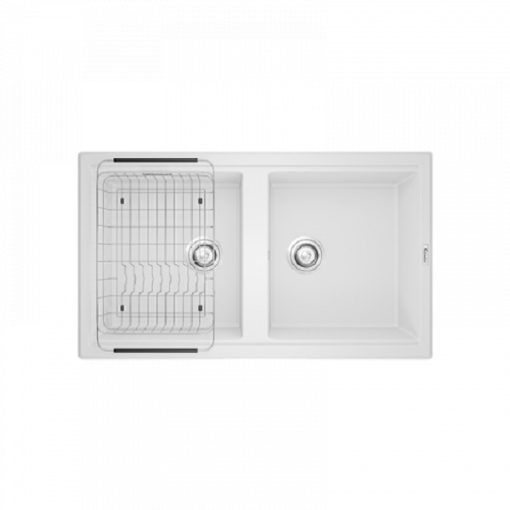 Chậu rửa bát Konox phoenix smart 860 White Sliver