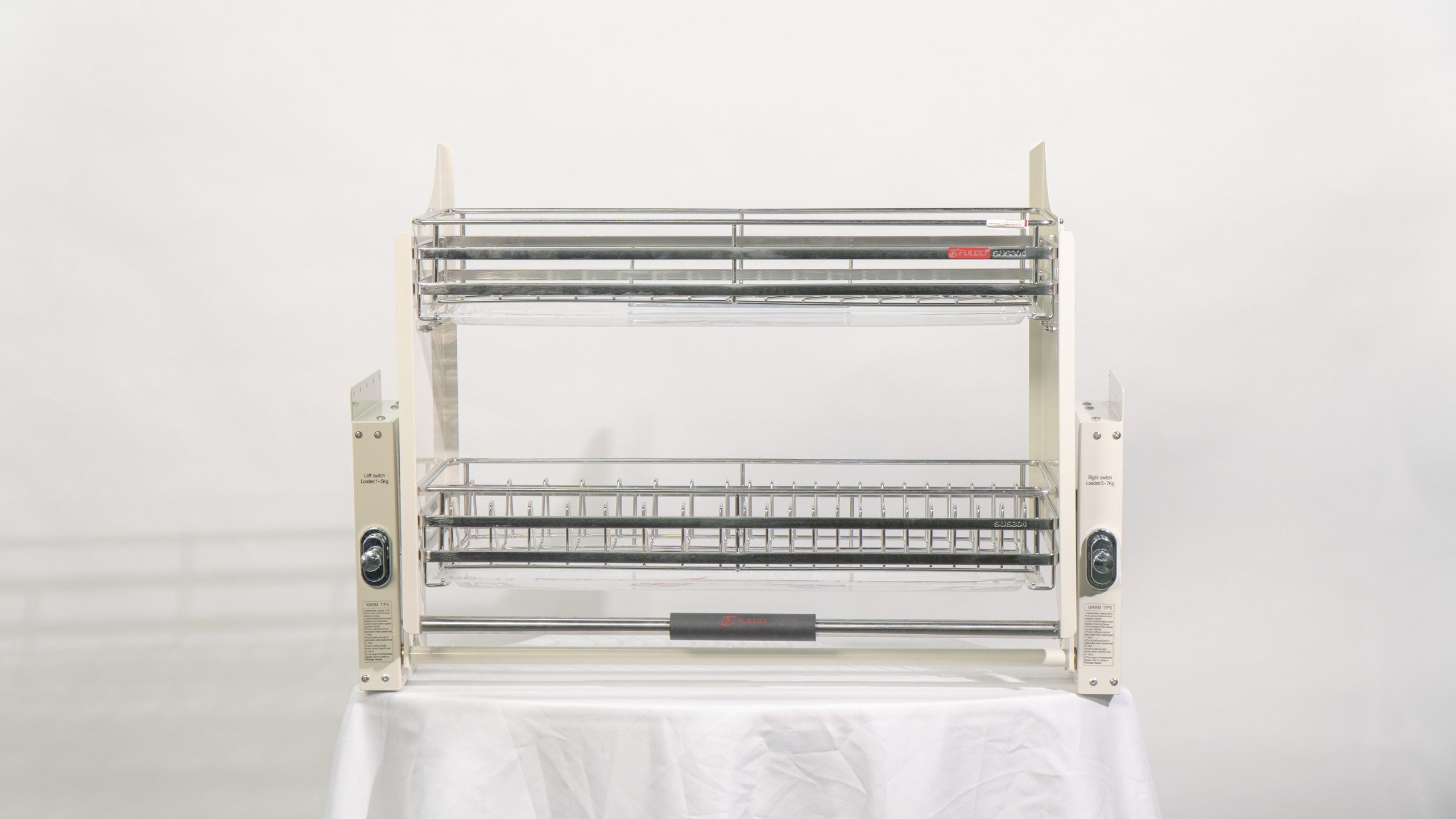 Giá bát đĩa nâng hạ Fulco FC08-05B inox 304