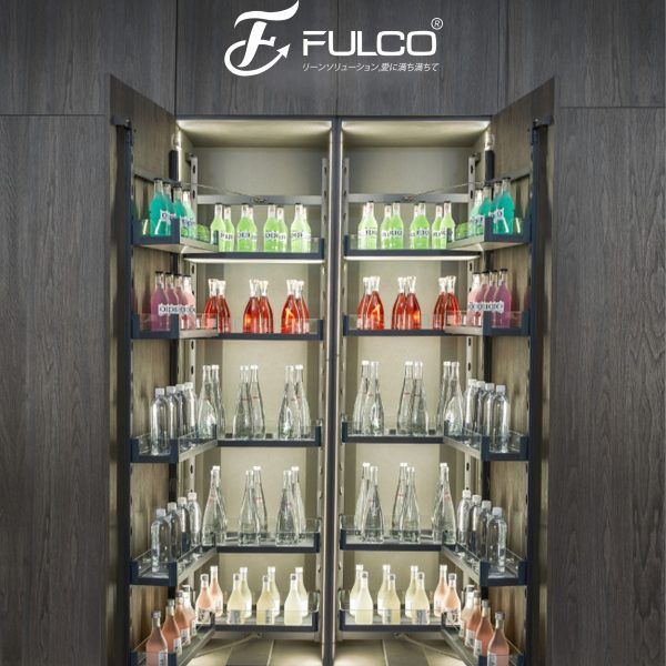 Tủ đồ khô inox hộp vách kính cường lực Fulco FC0502A
