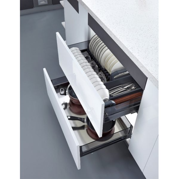 Giá xoong nồi inox hộp vách kính cường lực Fulco FCA02-B-X