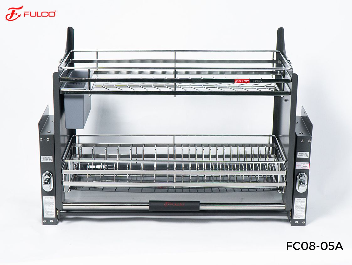 Giá bát đĩa nâng hạ Fulco FC08-05A inox 304