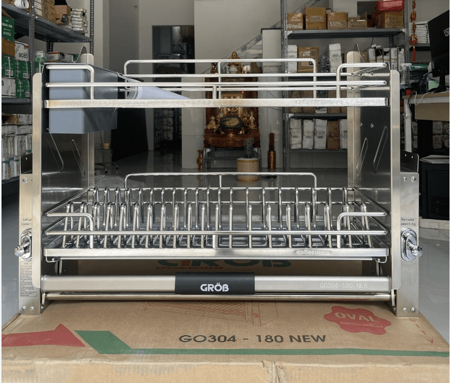 GIÁ BÁT NÂNG HẠ NAN OVAL INOX 304