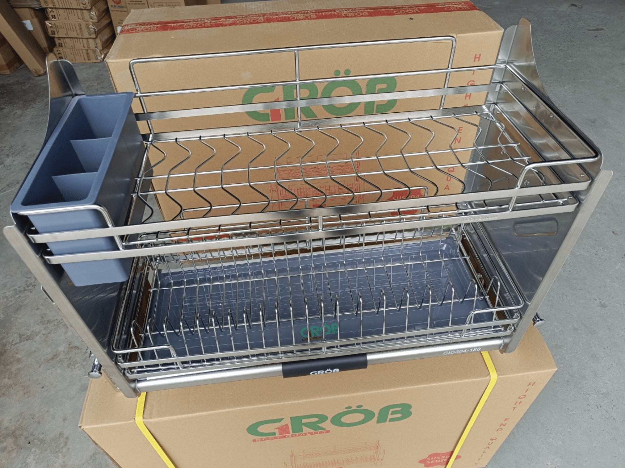 GIÁ BÁT NÂNG HẠ NAN OVAL INOX 304