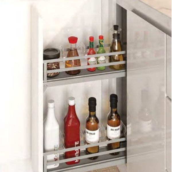Bộ rổ Omero 150 đựng gia vị R200mm lắp trái Kosmo 549.20.891