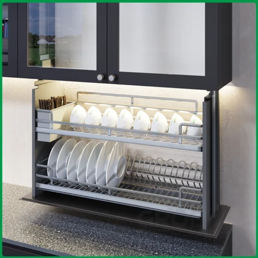Giá bát nâng hạ điện lên xuống cảm ứng chạm Grob C1304- 70ES