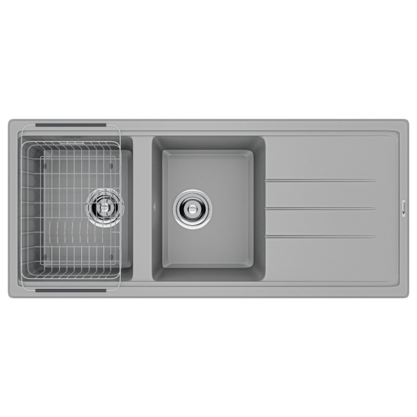 Chậu rửa bát Konox Granite Sink Phoenix 1160 Grey